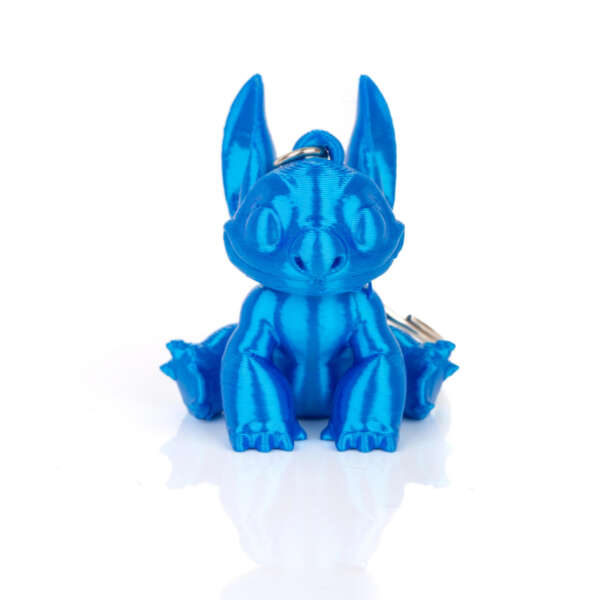 Breloc Stitch de la Disney Albastru Metalizat