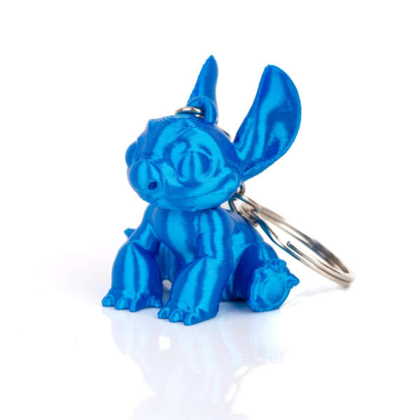 Breloc Stitch de la Disney Albastru Metalizat - imagine 3