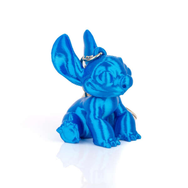 Breloc Stitch de la Disney Albastru Metalizat - imagine 2