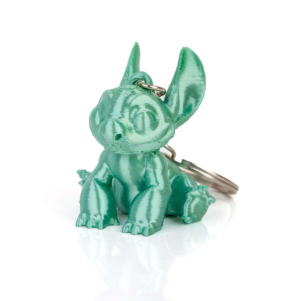 Breloc Stitch de la Disney Verde Metalizat - imagine 3