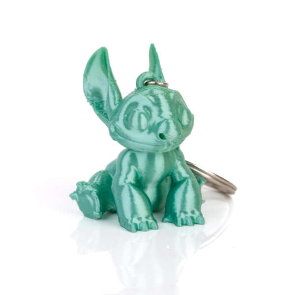 Breloc Stitch de la Disney Verde Metalizat - imagine 2