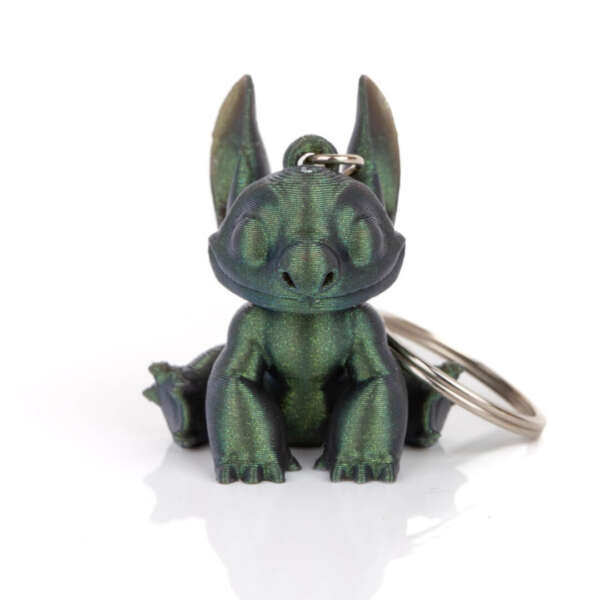 Breloc Stitch de la Disney Verde Inchis