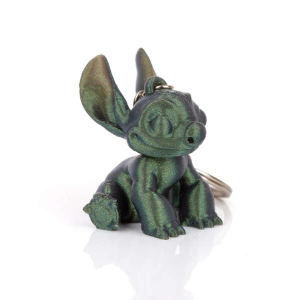 Breloc Stitch de la Disney Verde Inchis - imagine 2
