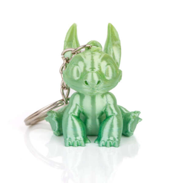 Breloc Stitch de la Disney Verde Bicolor