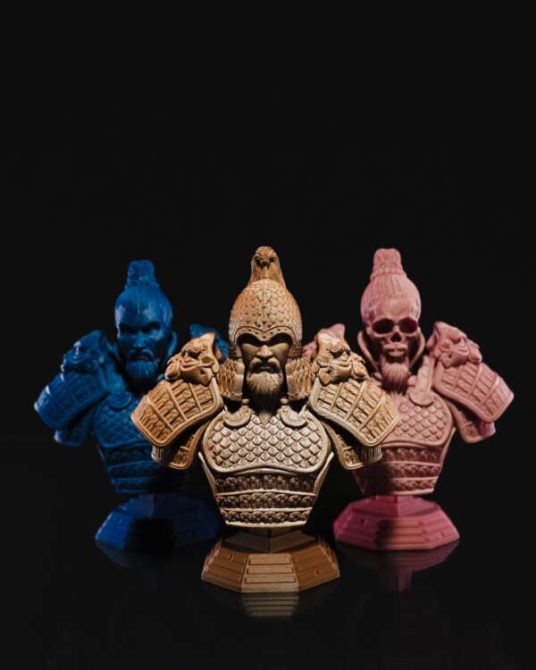 Figurina Jian Warrior, auriu - imagine 4