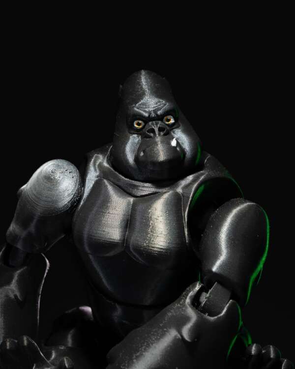 Figurina cu articulații model gorila mascul Alpha - imagine 5