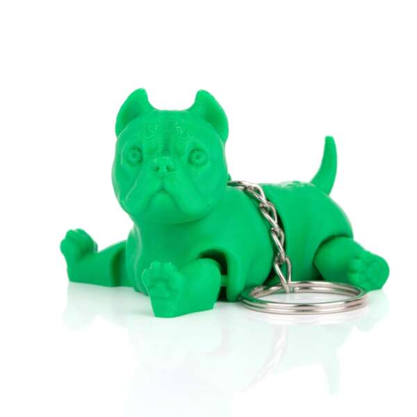 Breloc American Bully Verde - imagine 6