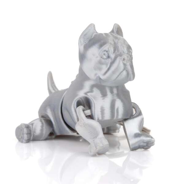 Breloc American Bully Gri - imagine 3