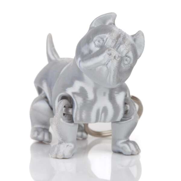 Breloc American Bully Gri - imagine 4