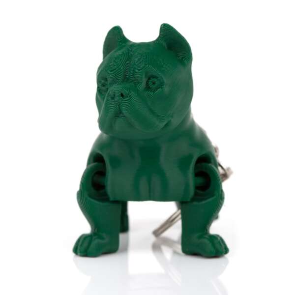 Breloc American Bully Verde Închis - imagine 2
