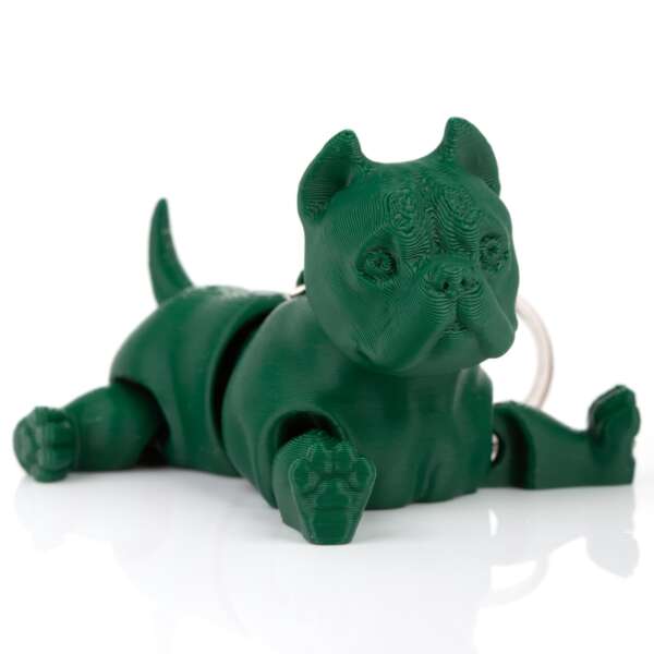 Breloc American Bully Verde Închis - imagine 3