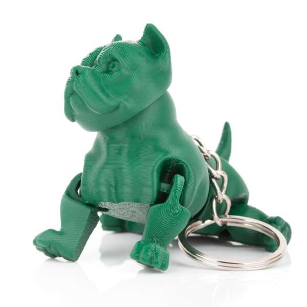 Breloc American Bully Verde Închis - imagine 5