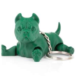 Breloc American Bully Verde Închis