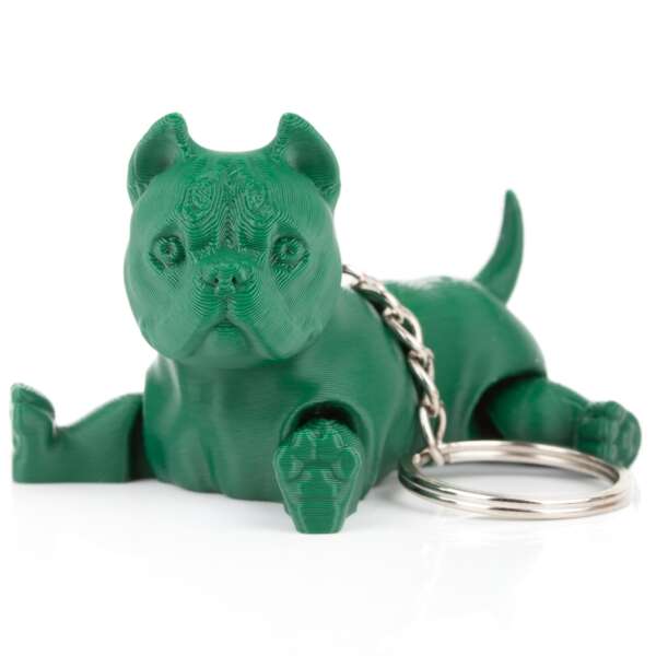 Breloc American Bully Verde Închis