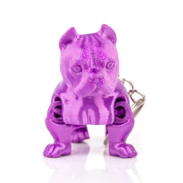 Breloc American Bully Magenta - imagine 2