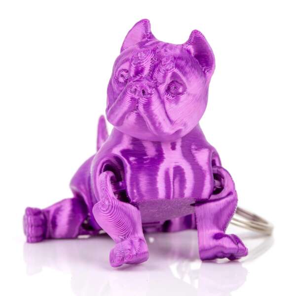 Breloc American Bully Magenta - imagine 5