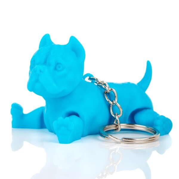 Breloc American Bully Blue Sky