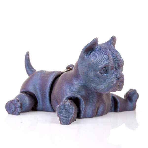 Breloc American Bully Mov Metalizat - imagine 2