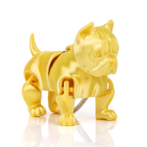 Breloc American Bully Galben