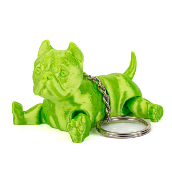 Breloc American Bully Verde Deschis - imagine 4