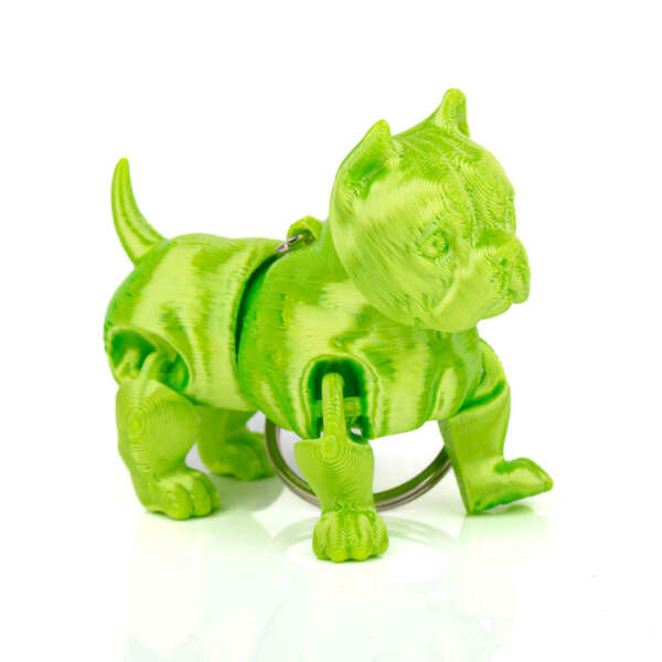 Breloc American Bully Verde Deschis - imagine 5