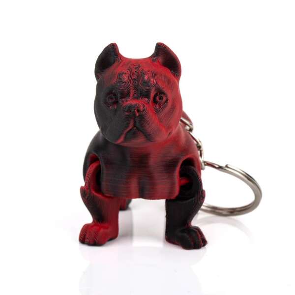 Breloc American Bully Bi-Color - imagine 7