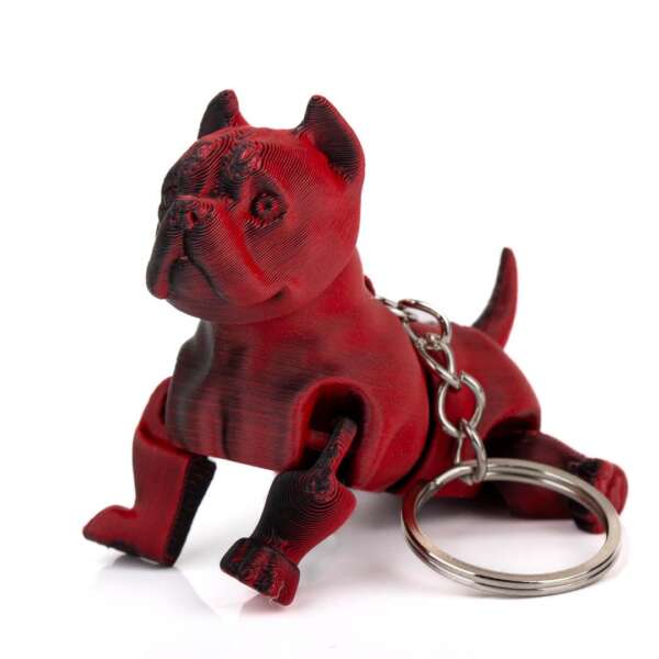 Breloc American Bully Bi-Color - imagine 5