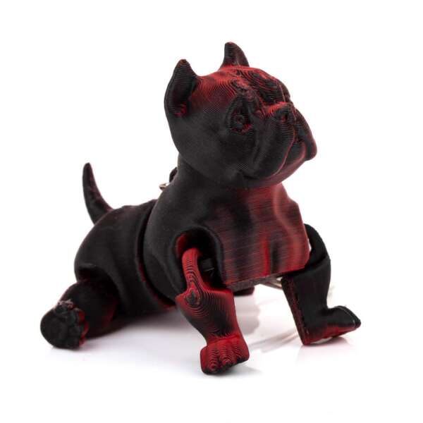 Breloc American Bully Bi-Color - imagine 2