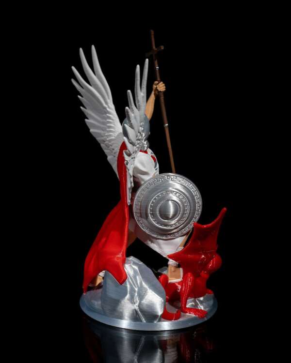Miniatura Arhanghelul Mihail cu armura - imagine 5