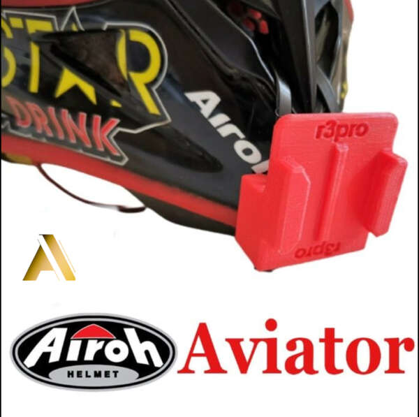 Suport Camera GoPro  Cască Moto AIROH AVIATOR