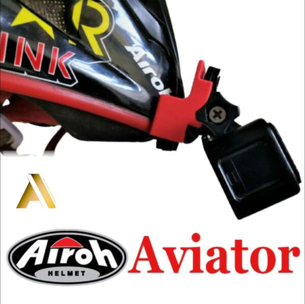 Suport Camera GoPro  Cască Moto AIROH AVIATOR - imagine 4