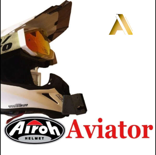 Suport Camera GoPro  Cască Moto AIROH AVIATOR - imagine 2