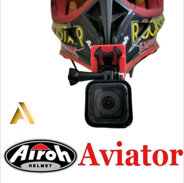 Suport Camera GoPro  Cască Moto AIROH AVIATOR - imagine 3