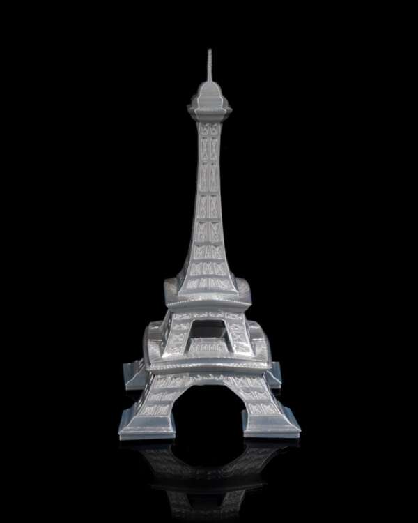 Figurina Turnul Eiffel, argintie, vintage - imagine 5