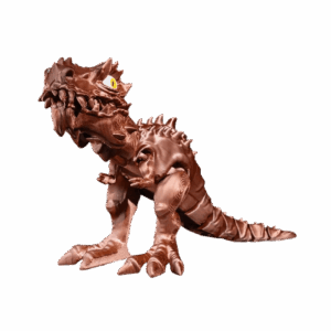 Figurina Extreme T-Rex cu articulatii, metalizat
