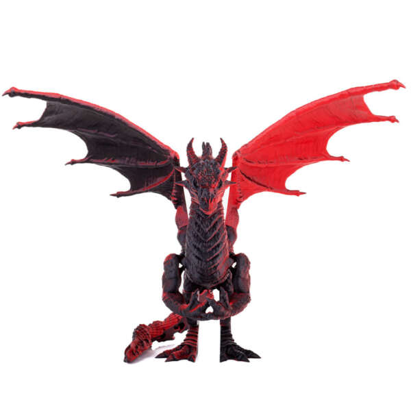 Figurina Dragon impunător, rosu - imagine 2