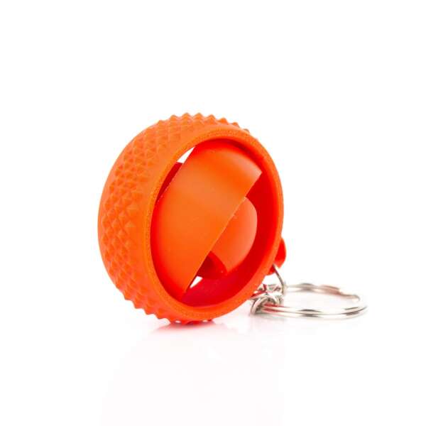 Breloc ANTISTRES spinner rotativ Orange - imagine 4