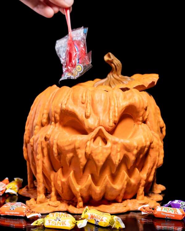Melting Pumpkin Candy Dispenser
