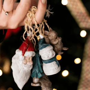 “Hand-Carved” Xmas Ornaments