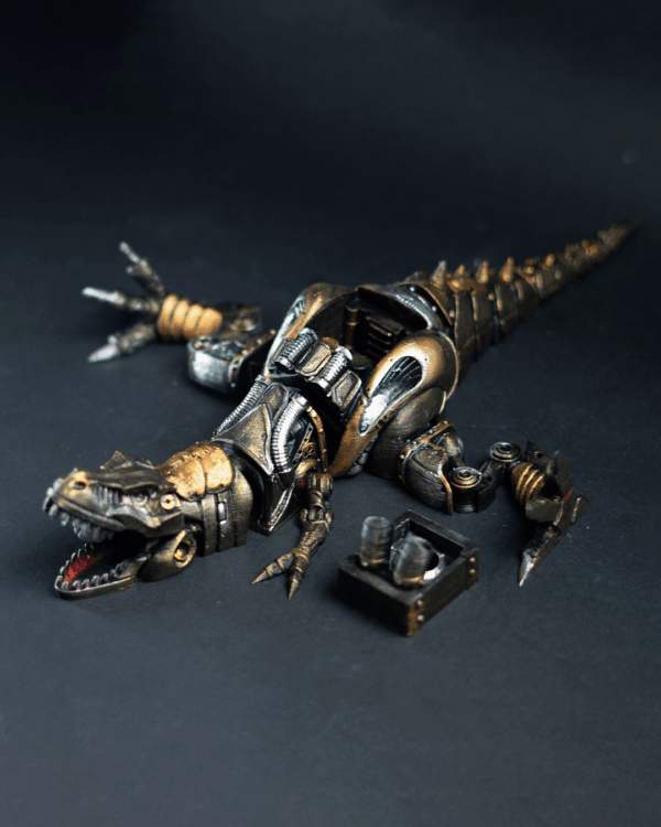Figurină Steampunk Articulated T-Rex - imagine 7