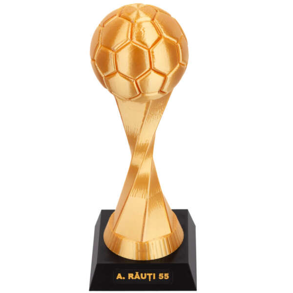 Cupă personalizată cu numele tău, minge fotbal, înălțime 25cm, bază 10cm - imagine 10