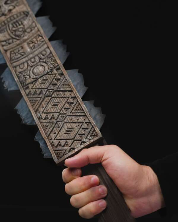 Macuahuitl Aztec Club - imagine 4