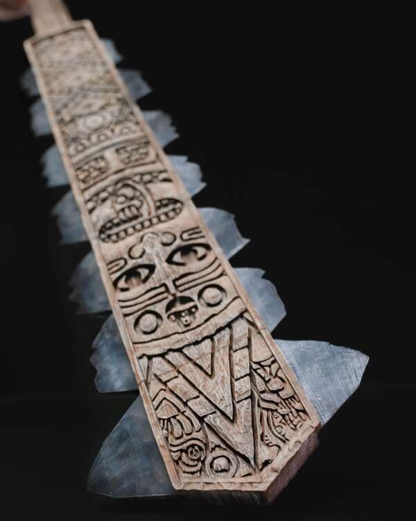 Macuahuitl Aztec Club - imagine 7
