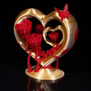 Koza Heart and Roses Ornament