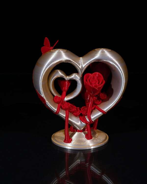 Koza Heart and Roses Ornament - imagine 5
