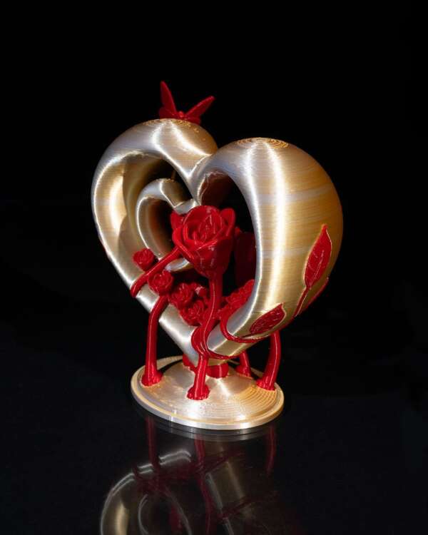 Koza Heart and Roses Ornament - imagine 6