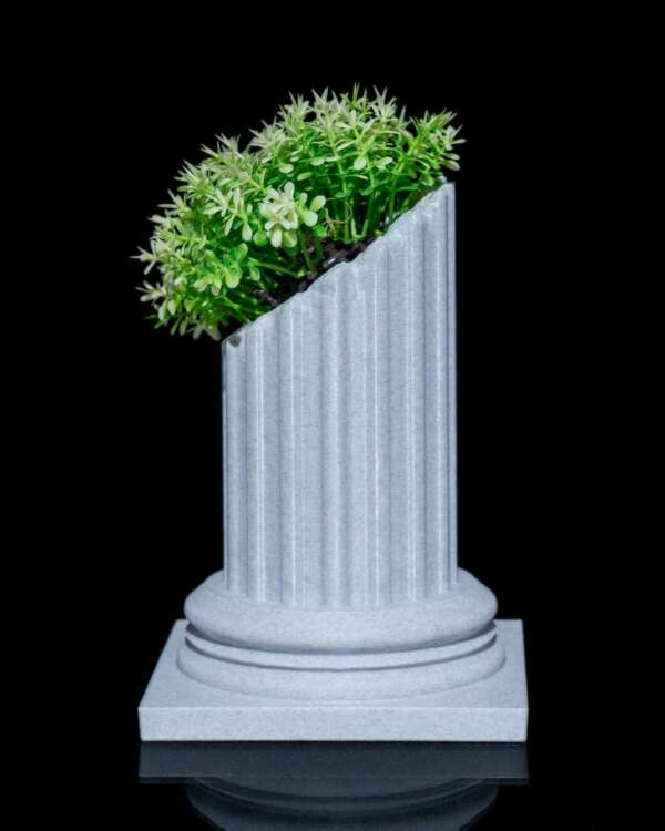 Vază Pillar Ruins Planter - imagine 2