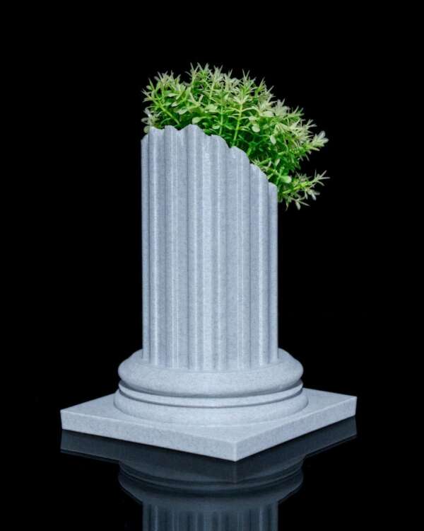Vază Pillar Ruins Planter - imagine 4