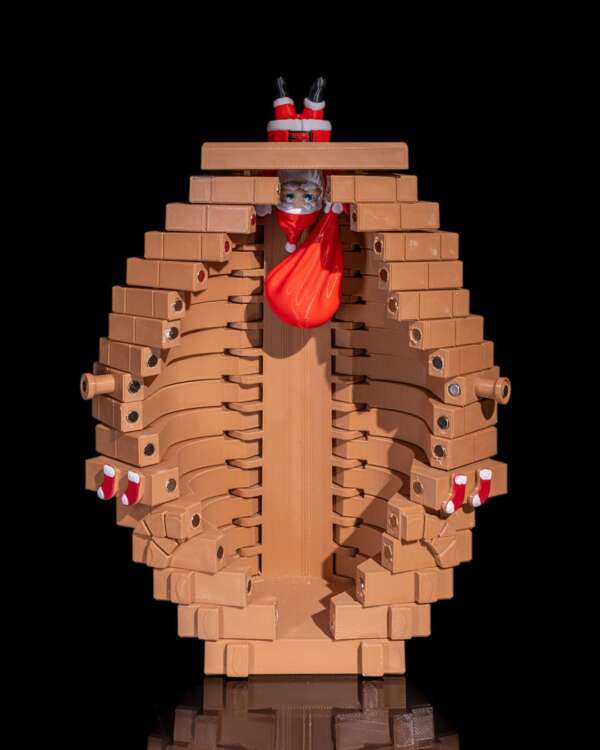 Secret Santa Chimney Container - imagine 3