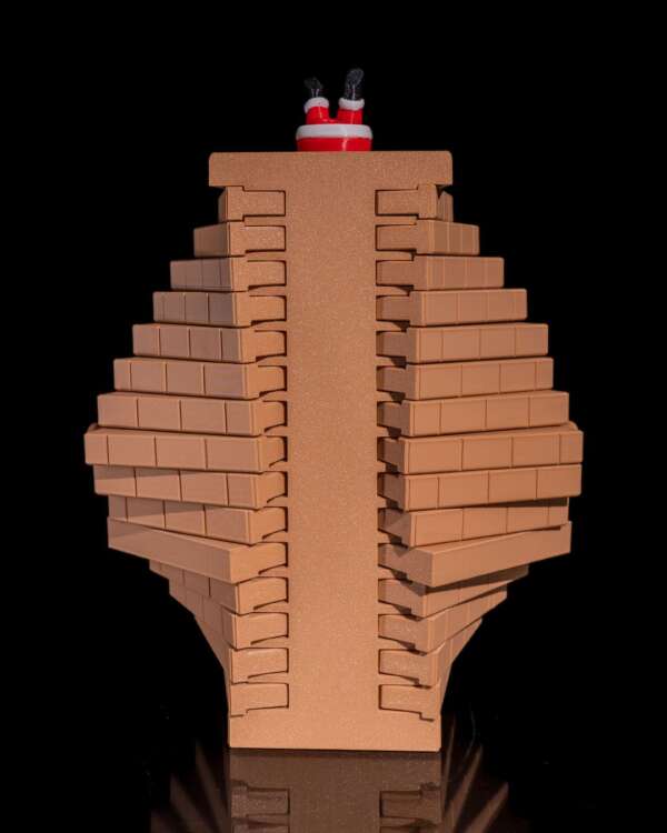Secret Santa Chimney Container - imagine 7